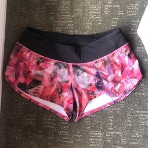 Lululemon speed short Size 6